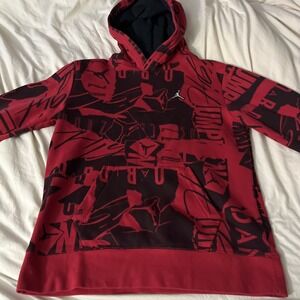 Air Jordan  Sweatshirt Boys Xl Red/ Black Pre Owned